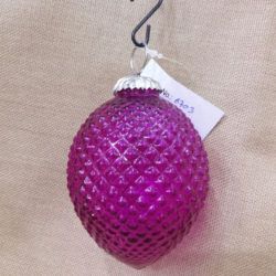 Tree Decorative Pink Glass cone Hanging Bauble
