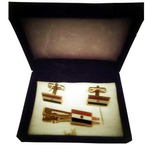 Indian National Flag Cufflinks And Tie Pin Set