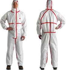 3M 4565 Protective Disposable Coverall, Color : White