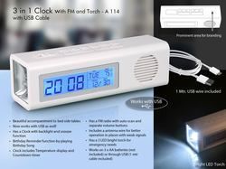 3 in 1 Table Clock