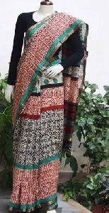 Chanderi Block Printed Saree