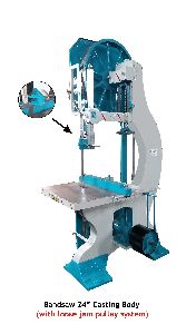 24 Inch Casting Body Bandsaw Machine With Loose Jam Pulley System