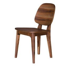 Brown Polished Restaurant Plywood Chair