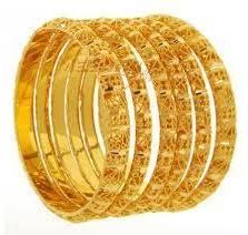 Gold Designer Bangle Set Gold Designer Bangle Set
