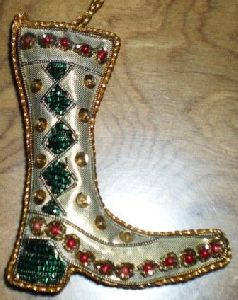 Decorated Christmas Shoes