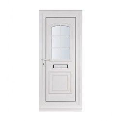 UPVC Designer Door, Frame Color : White