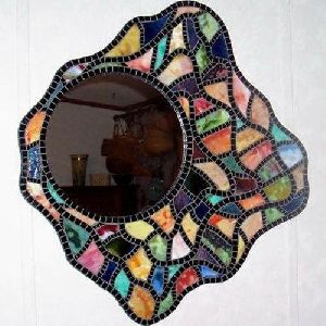 Multicolor Stained Glass Mirror 