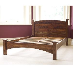 wooden bed