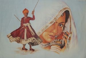 Rajasthani Dance Painting