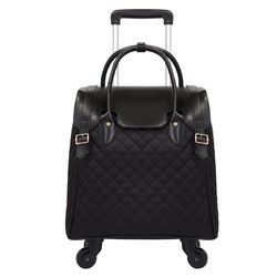 Leather Plain Designer Trolley Bag