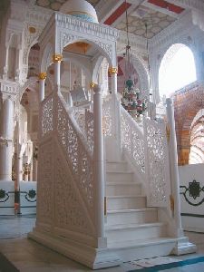 White Marble Masjid Mimber