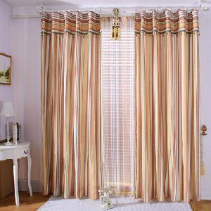 Striped Fancy Window Curtain