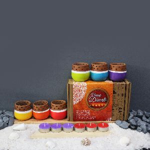 Candle Pod - MiNi Colourful (Set Of 6 Candle Pots In 6 Colours)