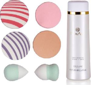 Oriflame Sweden NovAge Skin Softening Toning Lotion with Puff Sponge Combo