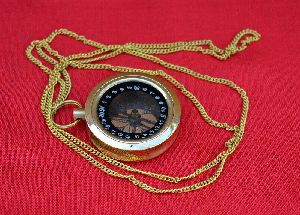 Antique vintage brass compass maritime locket compass brass with chain good gift