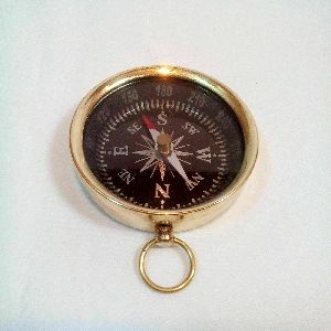 NAUTICAL MARITIME VINTAGE STYLE BRASS POCKET COMPASS KEY CHAIN COLLETIBLE GIFT