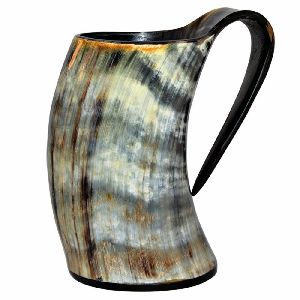 Viking Drinking Spacial Horn Mug Real Handmade Horn Mug  &amp;  Horn Mug e31