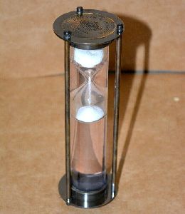 Vintage brass sand timer 1 minute water hourglass decorative nautical decor gift