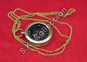 Antique vintage brass compass maritime locket compass brass with chain good gift