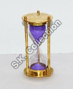 Purple Sand Timer Glass Sand glass | Sand Clock 3 Minutes Brass Hourglass