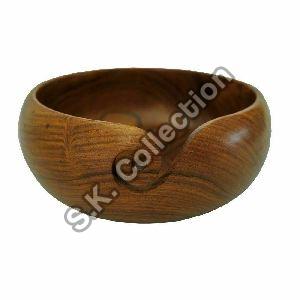 Rosewood Wooden Yarn Storage Bowl Perfect Yarn Holder For Knitting Handmade Gift