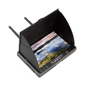 5.8G 40CH 7 Inch FPV Monitor with DVR Build-in Battery for RC Model Racer Drone Quadcopter (Plug Typ