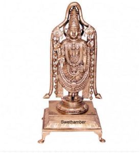 Swethamber Arts Bronze Lord Balaji Statue