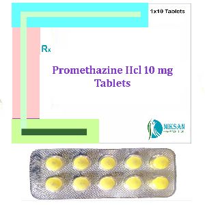 promethazine hydrochloride 10 mg tablet
