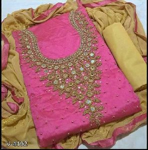 Semi Stitched Salwar Suit