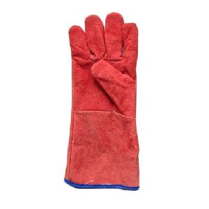 Men Plain Leather Hand Gloves