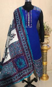 Ladies Blue Salwar Suit (D. No. 2418)