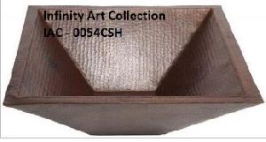 IAC-0054CSH Double Wall Hammered Copper Sink