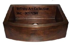 IAC–0057CSH  Double Wall Hammered Copper Sink