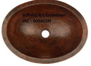 IAC–0057CSH Single Wall Hammered Copper Sink