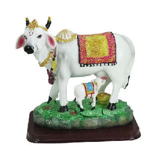 Decorative Cow Calf Statue