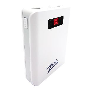 Zeal Z-10 10400 mAh Digital Power Bank (White & Grey)