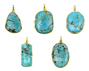 Natural Turquoise Gemstone Pendant