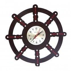 Silver Wheel Wall Clock