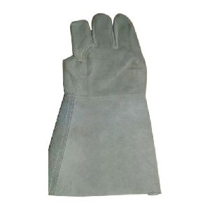 White Leather Safety Gloves