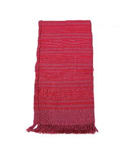 Fuscia & Red Lambswool Shawl