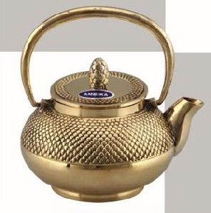 Dana Full Handle Brass Teapot