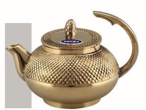 Dana Half Handle Brass Teapot