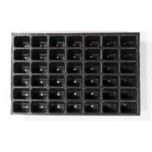 Rectangular HIPS Seedling Trays, Color : Black