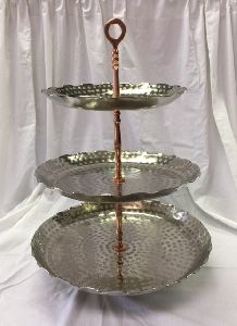 3 Tier Stainless Steel Cake Stand