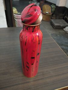 Copper Bottle-Printed Red Shade