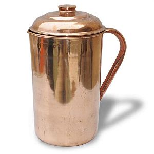 Plain Shiny Copper Jug