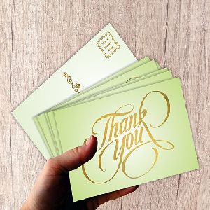 Gold Leaf Greeting Card