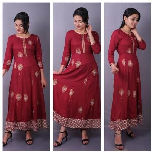 Gota Patti Rayon Kurti