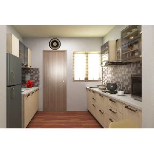 parallel modular kitchen