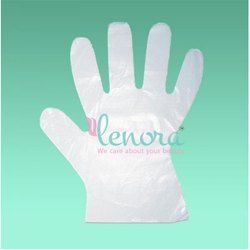 Lenora Plastic Disposable Hand Gloves, Color : Transparent